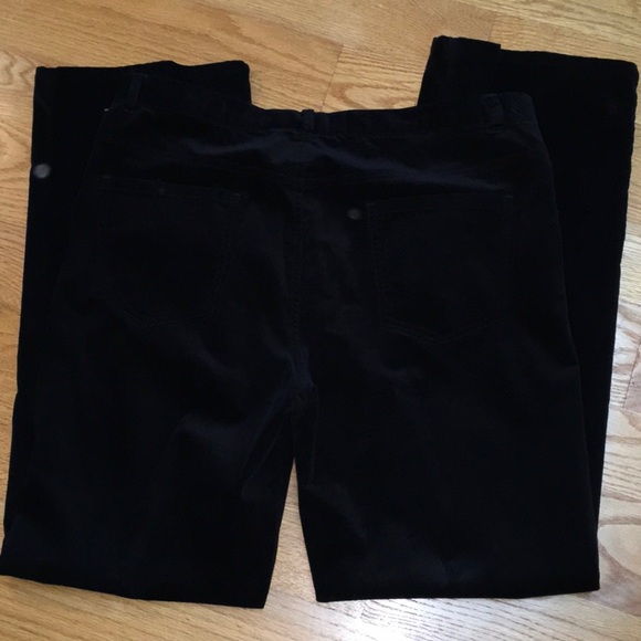 Talbots Black Velvet Pants - Picture 2 of 5